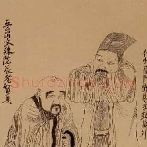 1998-1999年 周京心《水浒人物八十图·智真 赵员外》国画人物作品图片赏析