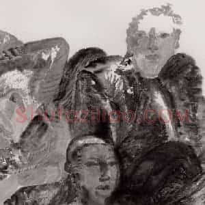 1997年 周京心《视线》国画人物作品图片赏析