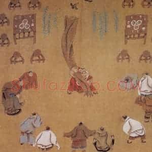 1984年 周京心《水浒组画》国画综合作品图片赏析