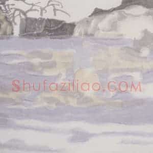 2002年 田黎明《高士夏凉》国画人物作品图片赏析