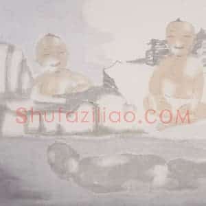 2002年 田黎明《高士夏凉》国画人物作品图片赏析
