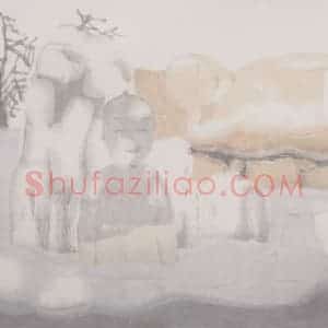 2002年 田黎明《高士夏凉》国画人物作品图片赏析