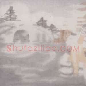 2002年 田黎明《泳者》国画人物作品图片赏析