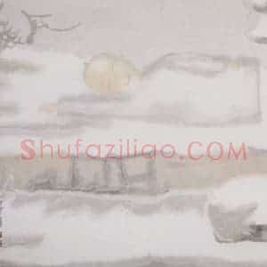 2002年 田黎明《寒》国画人物作品图片赏析