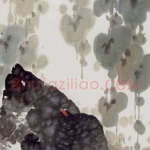 1990年 萧朗《小息》国画花鸟写意作品图片赏析