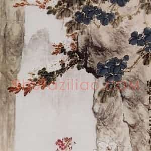 1972年 萧朗《踏遍青山》国画花鸟写意作品图片赏析