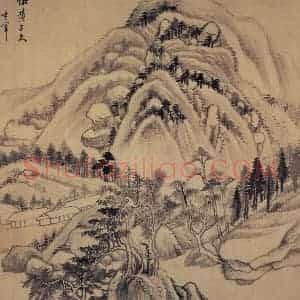 1611年 董其昌《山水册》国画山水写意作品图片赏析
