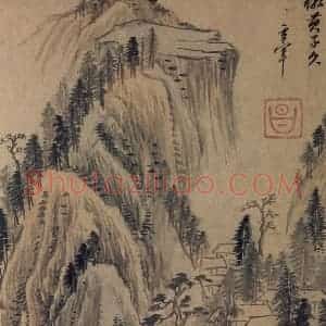 明代 董其昌《山水册》国画山水写意作品图片赏析