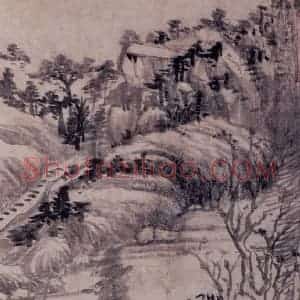 明代 董其昌《山水册》国画山水写意作品图片赏析