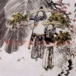 2004年 冯远《闽南风》国画人物作品图片赏析