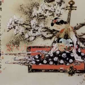 2003年 冯远《清明.古人词意》国画人物作品图片赏析