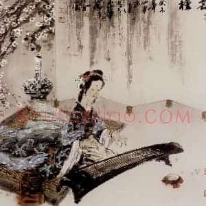 2003年 冯远《芒种.古人词意》国画人物作品图片赏析