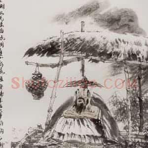 1998年 冯远《元曲画意》国画人物作品图片赏析