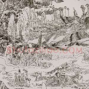 1993年 冯远《屈赋辞意》国画综合作品图片赏析