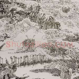 1993年 冯远《屈赋辞意》国画综合作品图片赏析