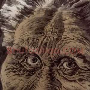 1998年 冯远《岁月留痕》国画人物作品图片赏析