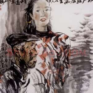 1996年 冯远《课堂组合写生》国画人物作品图片赏析