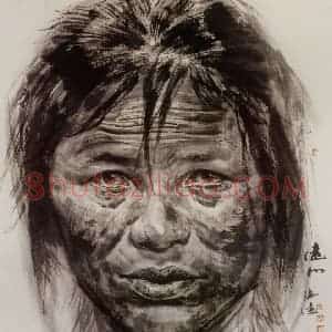 2006年 冯远《远山.拉哈屯的父老乡亲》国画人物作品图片赏析