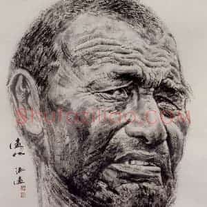 2006年 冯远《远山.拉哈屯的父老乡亲》国画人物作品图片赏析