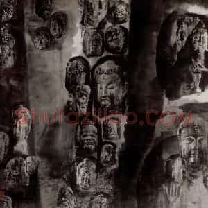 1985年 冯远《浮生世相》国画人物作品图片赏析
