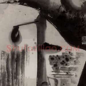 1989年 冯远《水墨戏剧脸谱》国画人物作品图片赏析