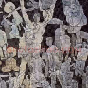 1998年 卢沉《苍穹》国画人物作品图片赏析