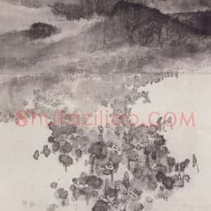 1982年 周思聪《山色空濛(蒙)雨亦奇》国画山水作品图片赏析