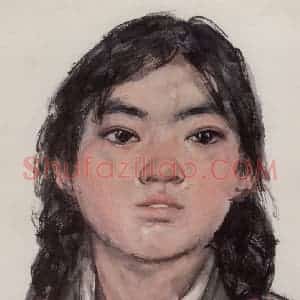 1972年 卢沉《人物写生》国画人物作品图片赏析