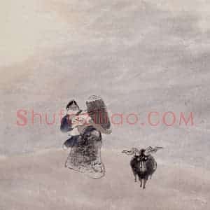 1983年 周思聪《暮归》国画综合作品图片赏析