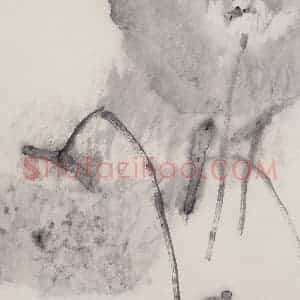 1992年 周思聪《雨潇潇》国画花鸟作品图片赏析