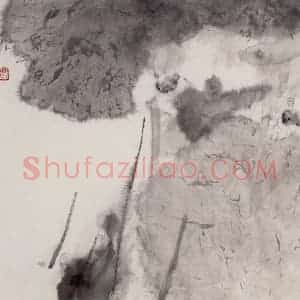 1990年 周思聪《雨来》国画花鸟作品图片赏析