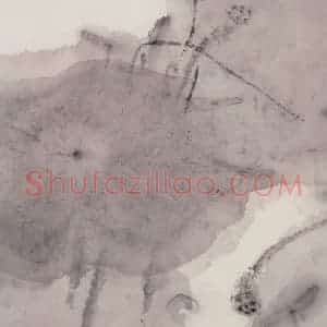 1992年 周思聪《石浅水潺湲》国画花鸟作品图片赏析