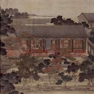 清代 张廷彦《弘历行乐图卷》国画综合作品图片赏析