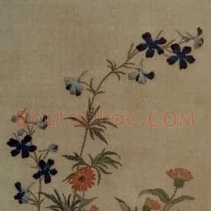 清代 马荃《花鸟草虫页》国画花鸟作品图片赏析