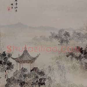 清代 胡锡圭《仕女图页》国画人物作品图片赏析