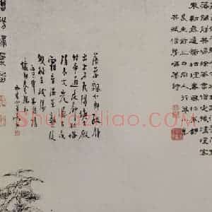 清代 高翔《僧房扫叶图轴》国画综合作品图片赏析