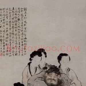 清代 王素《钟馗图轴》国画人物作品图片赏析