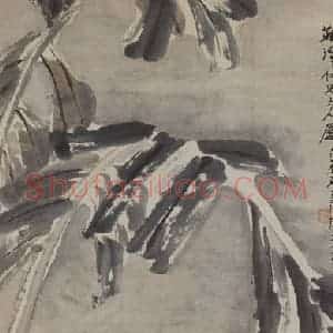 清代 王礼《焦梅锦鸡图轴》国画花鸟作品图片赏析