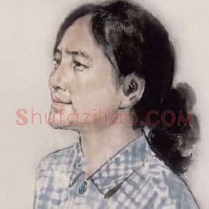 1978年 王绪阳《歌唱家》国画人物作品图片赏析