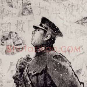 2002年 王绪阳《将军的诺言》国画人物作品图片赏析