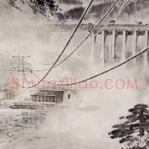 1973年 王绪阳《松江银花》国画人物作品图片赏析