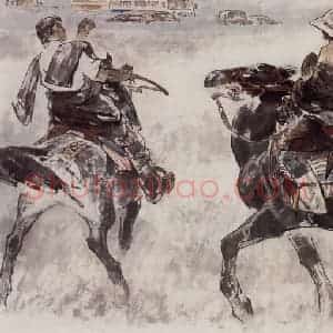 1998年 王绪阳《远方来客》国画人物作品图片赏析