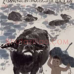 现代 张广《荷风送爽》国画综合作品图片赏析