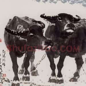 张广《向阳湖盛夏图》国画综合作品图片赏析