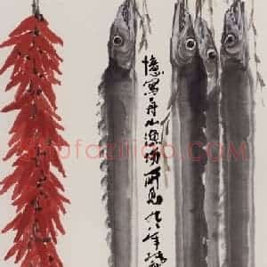 现代 张广《咪咪细语》国画花鸟作品图片赏析