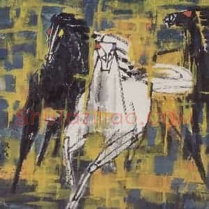 现代 张广《金秋》国画花鸟作品图片赏析