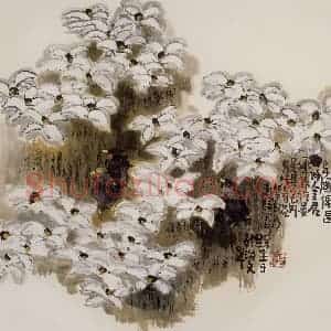 2004年 赵梅生《异国之花》国画花鸟写意作品图片赏析