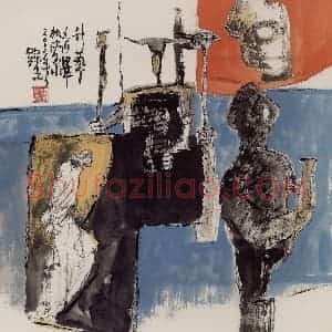 2000年 赵梅生《走进毕加索》国画花鸟写意作品图片赏析