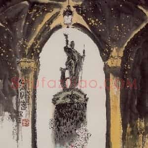 2000年 赵梅生《心诚则灵》国画花鸟写意作品图片赏析