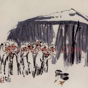 1985年 赵梅生《小品》国画花鸟写意作品图片赏析